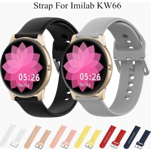 Silicone Band Strap For Imilab KW66 Watch Sport Bracelet Band For Imilab KW66 Strap Quick Release Wrist Replacement Accessories