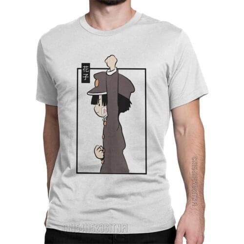 Awesome Jibaku Shounen Hanako-Kun T-Shirt For Men Round Neck Cotton T Shirt Toilet Bound Hanako Classic Tee Shirt Clothes