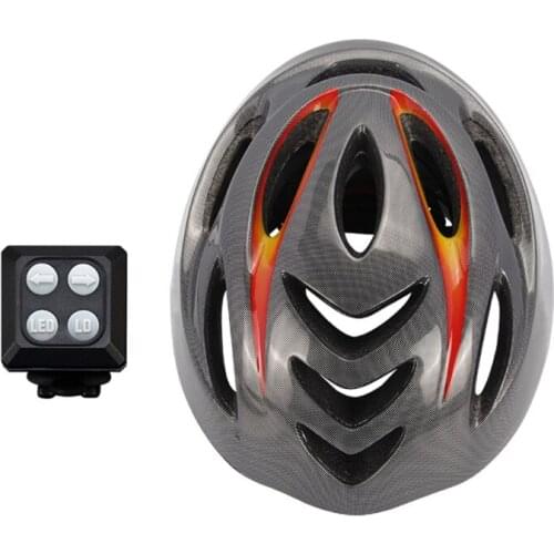 Smart Bike Helmet with Wireless Steering Signal Handlebar Remote Control Rechargeable Night Riding Warning Safety Cap