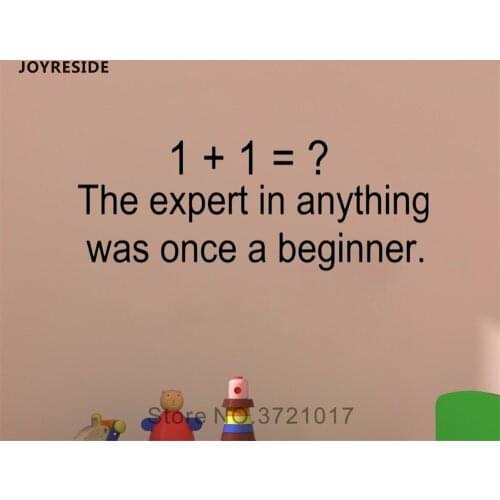 JOYRESIDE Quotes Wall Motivational Decal Vinyl Sticker Home Office Work Desk Bedroom Dorm Living Room Interior Decoration A063