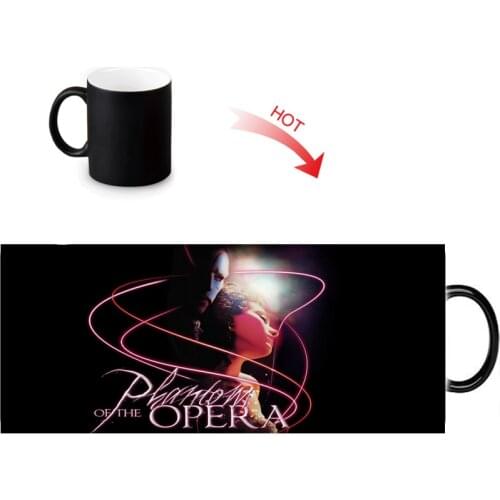 Custom Photo Magic Mugs Musical The Phantom of the Opera Heat Color Changing Mug 350ml/12oz