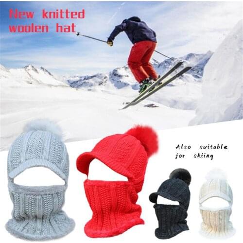Knitted Balaclava Beanie Cap High-quality Lightweight Soft Warm Comfortable Full Face Knit Hat For Women Men Outdoor Sport