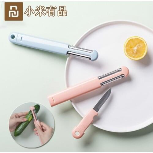 Wuming Portable 3 in 1 Peeler Stainless Steel Fruit Knife Vegetable Fruit Potato Shredder Grater Kitchen Multi-function Gadgets