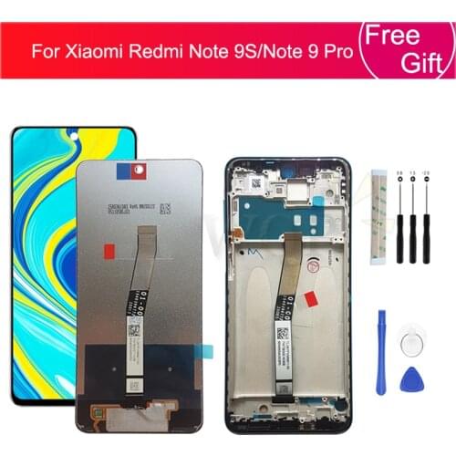 For Xiaomi Redmi Note 9S LCD Display Screen Touch Digitizer Assembly For Redmi Note 9 Pro LCD Replacement Repair Parts 6.67"