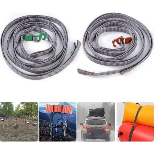 2pcs Durable Nylon Cargo Tie Down Luggage Lash Belt Strap with Cam Buckle Travel Kits Camping Luggage Strap
