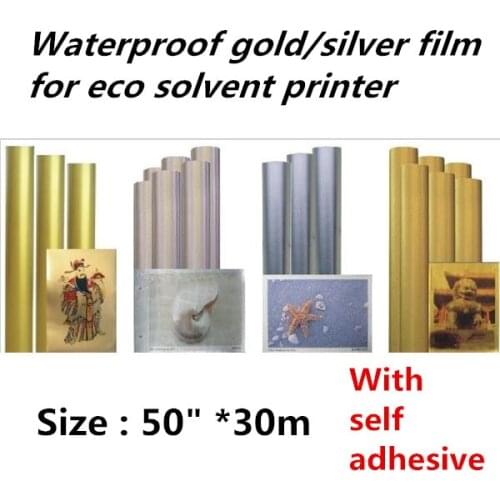 50"*30mInkjet gold film inkjet printers wholesale price for eco solvent ink printer