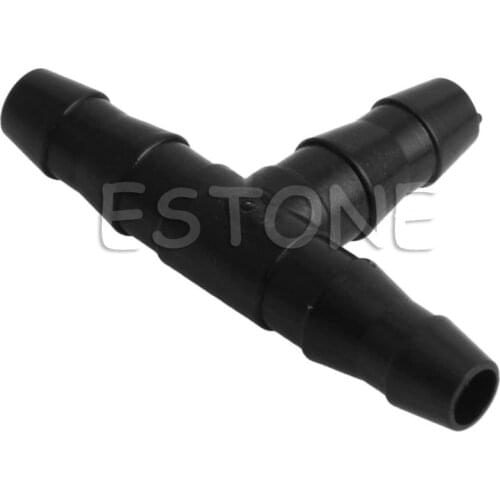 50pcs/Set Plastic Irrigation Ploy Tee Pipe Barb Hose Fitting Joiner Drip System 4/7mm -Y102