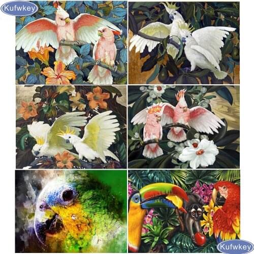 Parrot Diamond Embroidery bird Animals 5d diy diamond painting Crystal mosaic patterns full round drill home decor wall art