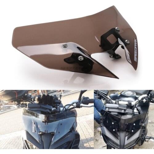Free Shipping Motorcycle Accessories Pare-brise Wind Deflectors Windshield Windscreen For YAMAHA MT-09/SP FZ-09 MT09 FZ09 17-20