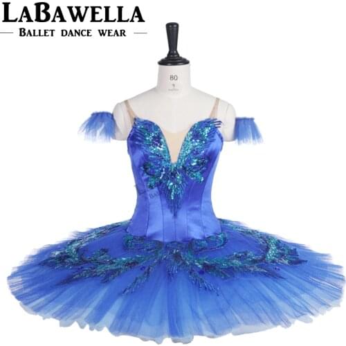 Bluebird Professional Ballet tutu dress Blue Pancake Ballet Tutus Skirt Ballerina Stage Costume Ballet TutusBT9236