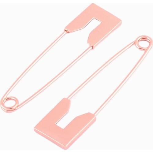 4pcs 81mm Rose Gold pins Safety Pins Larger Safety Pins Kilt Pins Broochs letter Bar Pins Apparel Accessories DIY Sewing