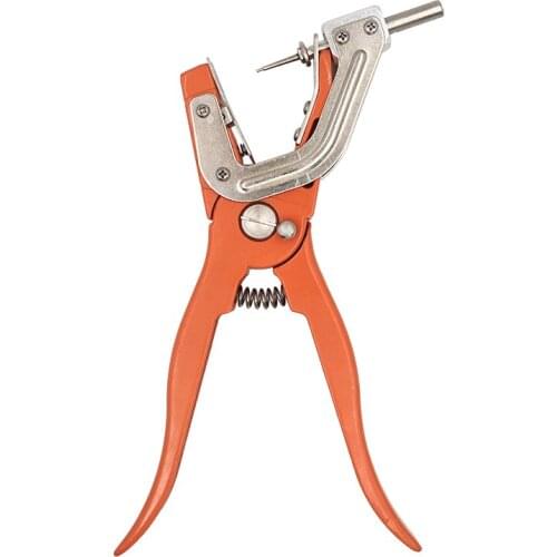 Hydraulic painless ear tag pliers cattle sheep animal painless hydraulic ear applicator label pliers alloy metal clip Tool