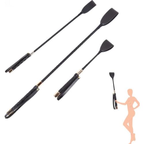 PU Leather Fetish Whip With Sword Handle Zweep Peitsche Fetish Flogger Horse Paddle Spanking Paddle Adult BDSM Slave Games