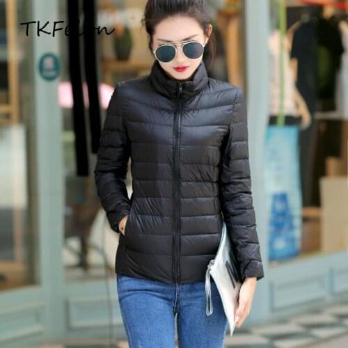 Women Black Coats Jackets Student Sweet Parkas Cotton Padded Striped Slim Jacket Female Short Bomber Coat Size 3XL Autumn Spring