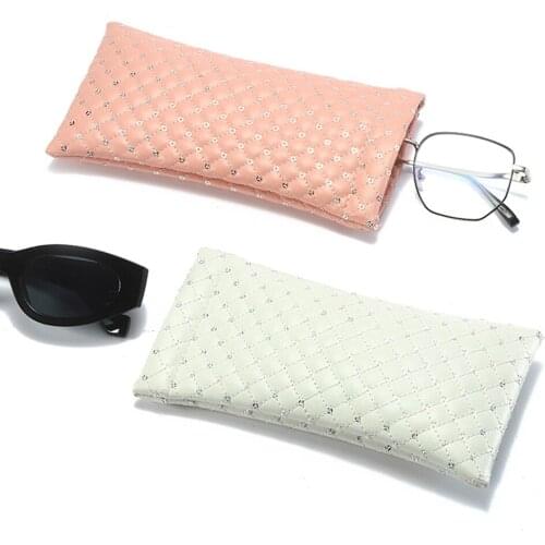 Fashionable Sunglasses Bag Pu Leather Glass Case Pouch Mobile Phone Wallet Portable Storege Case