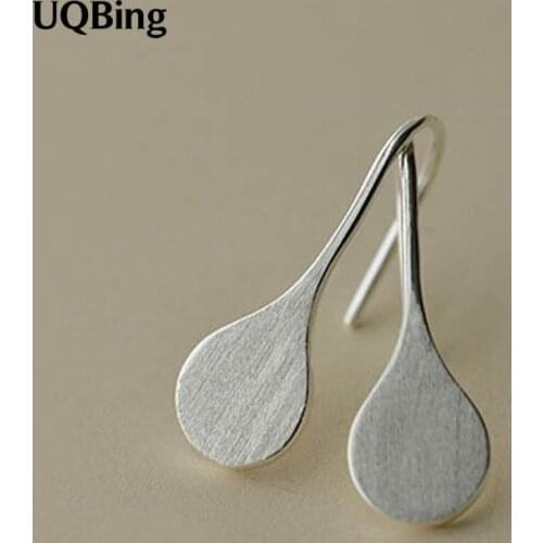 Fashion Simple Pure 925 Sterling Silver Drop Earrings Silver Earrings Jewelry Wholesale Free Shipping