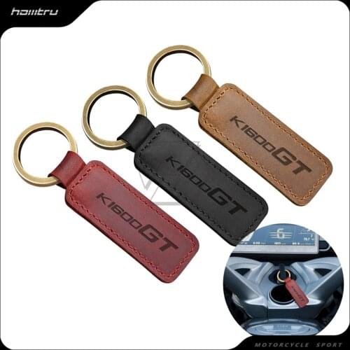 Motorcycle Cowhide Keychain Key Ring Case for BMW Motorrad K1600 K1600GT