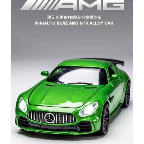 New 1:32 Scale Alloy Racing Car Diecast Model Car Mercedes AMG GT Sports Car Metal Toy Car for Kids Toy Gift Collection V034