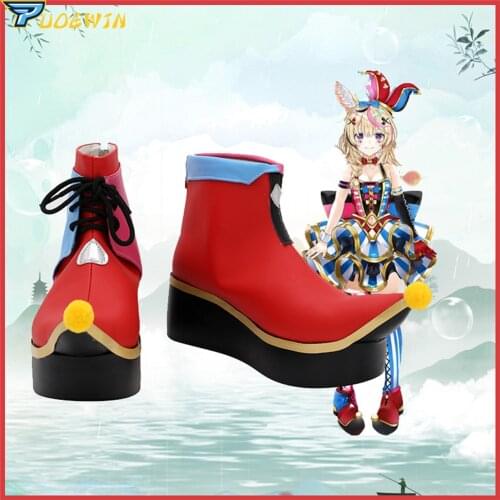 YouTuber Japanese Virtual VTuber Hololive Omaru Polka Cosplay Shoes Boots