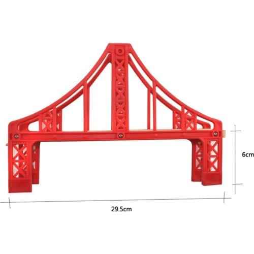 P013 High-quality long wooden track dahongqiao compatible BRIO wooden track suitable wooden rail cars and electric car