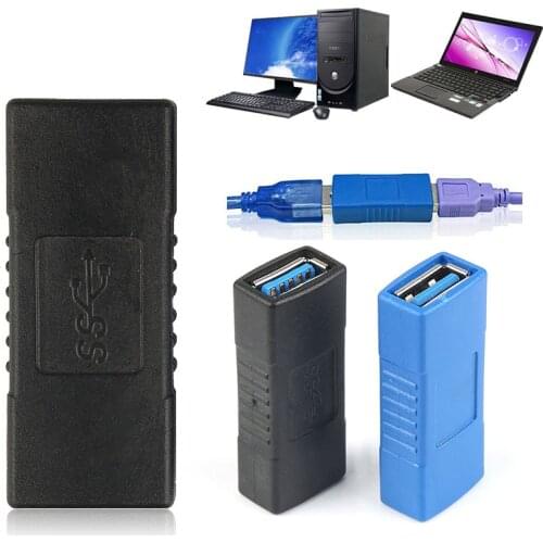 USB 3.0 Type A Female To Female Connector Converter Adapter AF To AF F / F Coupler Plug And Play For PC Laptop Computer
