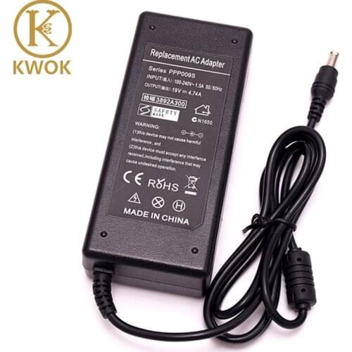 Portable Laptop Charger for Samsung Notebook 19V 4.74A Power Adapter Charger 5.5*3.0MM Power Supply Notbook Notepads For Laptop
