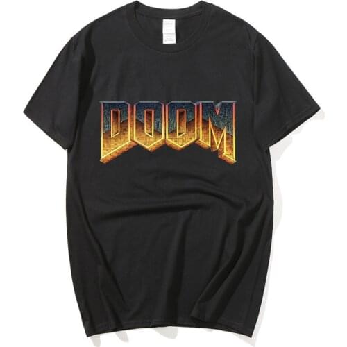 Doom Cum Shirt Vintage Graphic Tee Shirt For Men cotton tshirt men summer fashion t-shirt euro size