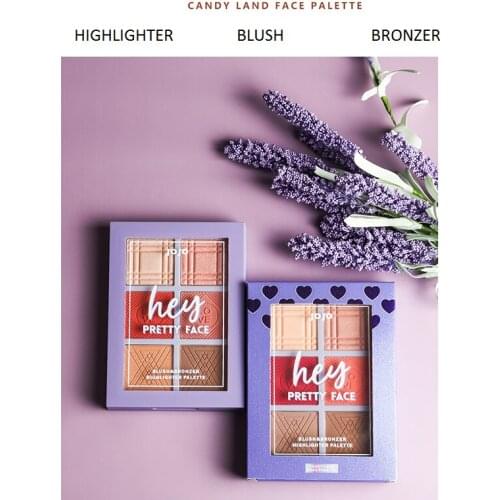 Blush Bronzer Highlighter pallete nude Brighten Powder glitter matte shimmer Face shading makeup Powder makeup cosemtics