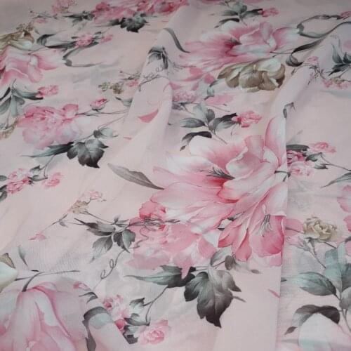 Chiffon Fabric Flower 50D Cosplay Dress Shirt Material Breathable DIY Blouse Sewing