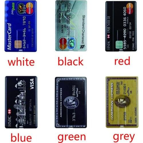 Umy Credit Card USB Flash 8GB 4GB 16GB cle USB 2.0 flash stick 32GB Pen drive memory stick 64GB pendrive real capacity USB key