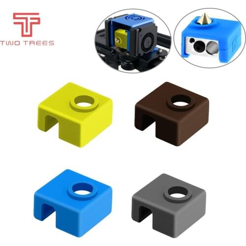 1PCS 3D Printer MK8 Protective Silicone Sock Cover Case For Heater Block MK7/MK8 MK9 for Ender 3 CR10,10S,S4,S5 Anet A8 Hotend