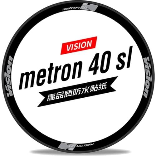 18 new vision 40 sl wheel set stickers road bike carbon cutter rim waterproof mt40