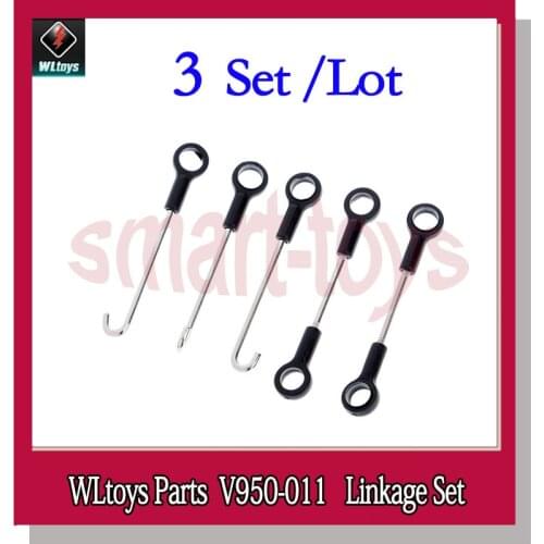 3Set V950 Connect Buckle V950-011 Linkage Set for WLtoys V950 6CH RC Helicopter Spare Parts