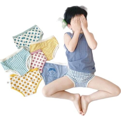 3pcs 95% Cotton Girls Underwear Breathable Panties Hot Sale Boys Girls Toddle Briefs And Boxer Briefs Cute Panties For Baby 3-8t