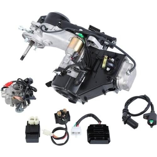 Honhill GY6 125CC 4-Stroke Engine Kit Single Cylinder Complete Engine Motor Carburetor CVT Clutch ATV Go Kart Motorbike Parts