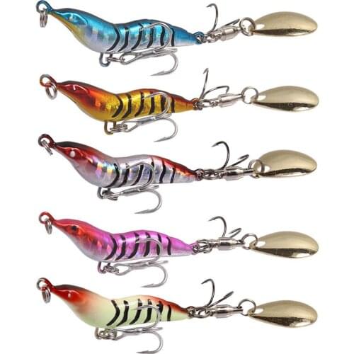 5PCS 9g 15g 22g 30g Artificial VIB Fishing Lure Shrimp Lure Squid Jigs Hard Swimbaits Crank Baits Isca Fishing Tackle