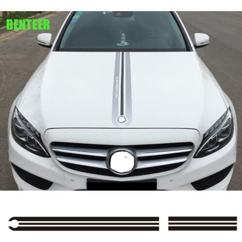 Car body decoration sticker For Mercedes benz AMG GLE GLK GLS GLC E C Glass