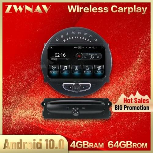 4+64G Android 10.0 Screen Car Multimedia Player For BMW Mini 2006 2007-2013 GPS NAVIGATION Auto Audio Radio Stereo IPS Head Unit