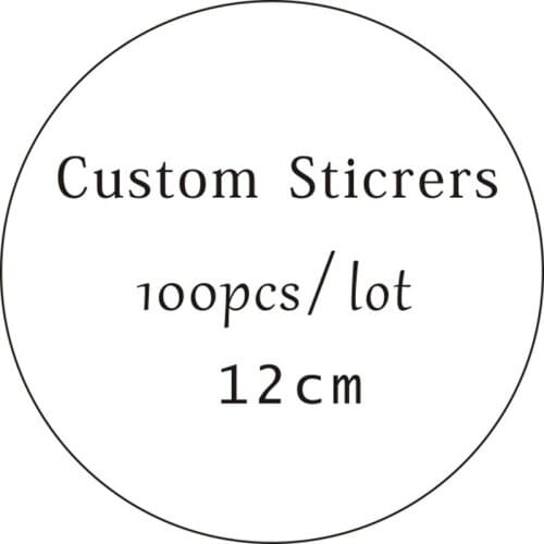 12CM/100PCS/Custom wedding or baptism sticker tags