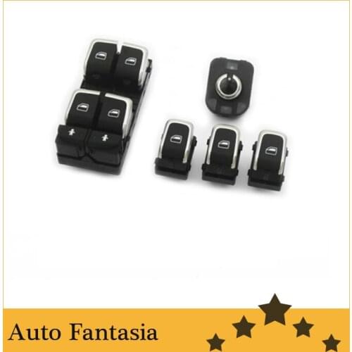 Chrome interior switches combo for Audi a6 c7