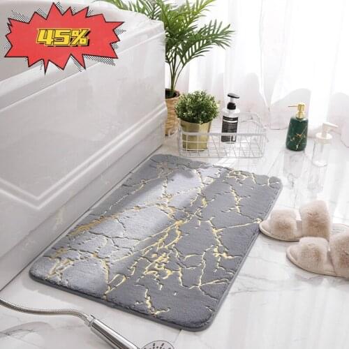 Bath Rugs Non Slip For Home Living Room Bedroom Kitchen Soft Faux Rabbit Hair Rugs Super Water Bathroom Rug Bedside Carpet