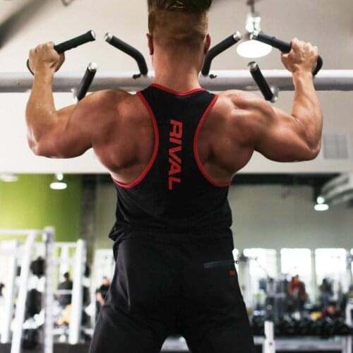 Mens Tank Tops Cotton I-shaped Vest Bordered Fitness Workout Tank Top Gym Top Tanks for Men Muscle Shirt Singlet