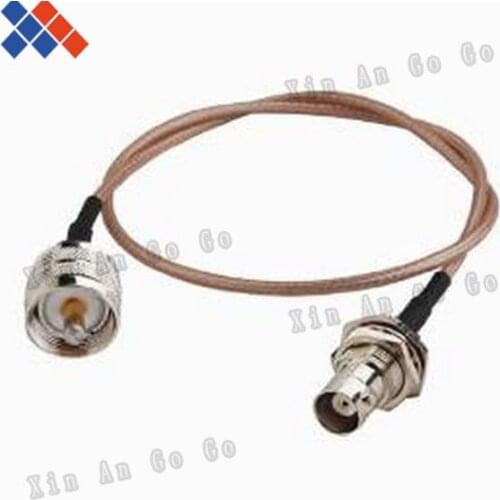 Wholesale 10pcs RF connector BNC female to UHF male type RG316 Pigtail Cable 50CM