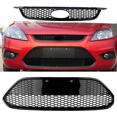 Car Front Lower Grille Bumper Honeycomb Gill For Ford Focus 2009 2010 2011 2012 2013 2014 2015 Hatchback Sedan