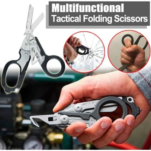 Raptor R First Aid Expert Tactical Folding Scissors Combination Scissors Tactical Folding Scissors Equipment