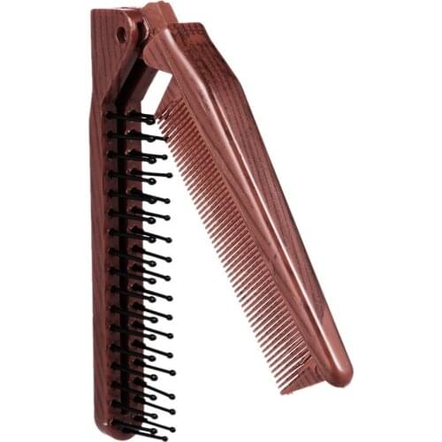 Hair Comb Portable Travel Hair Brush Hair Comb Plastic Folding Detangling Anti-static Hair Brush