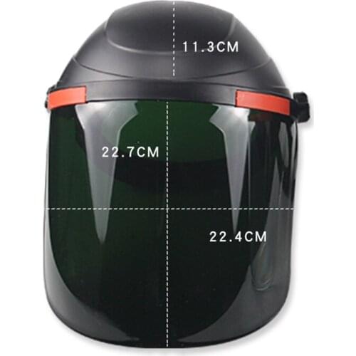 Adjustable Clear Face Visor Shield Cover Safety Workwear Eye Protection Grinding Resistant High Low temperature For Welding