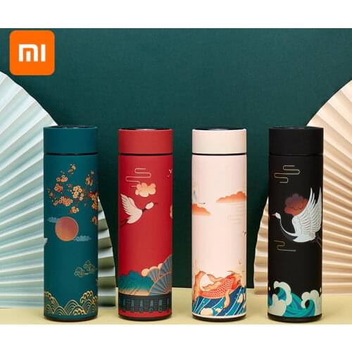 For xiaomi Smart Insulation Cup Male Female Student Portable Water Cup Creative Temperature Tea Cup Thermoses Chinese style