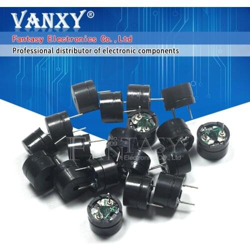 10pcs Universal passive buzzer 12805 AC / 2KHz 3V 5V 12V Universal electromagnetic impedance 16 ohms