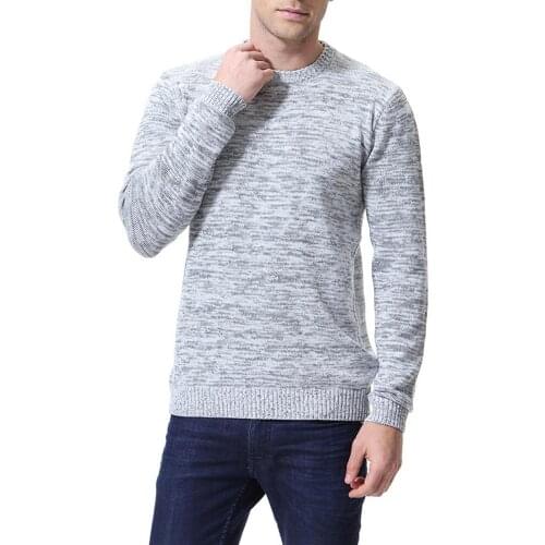 Spring autumn 2021 base snow warm Casual trendy men\s slim solid color sweater bottoming shirt pull homme